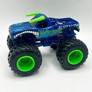 Monster Jam Truck 1/64 Diecast Hot Wheels Exclusive El Toro Loco Blue Rare